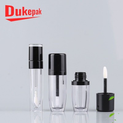 Hot sale 5ml 7ml empty clear lip gloss tube with brush